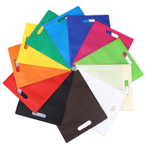 Non-woven Die Cut Reusable Shopping Tote Grocery Bag - Non-woven Die Cut Reusable Shopping Tote Grocery Bag - Image 1 of 7