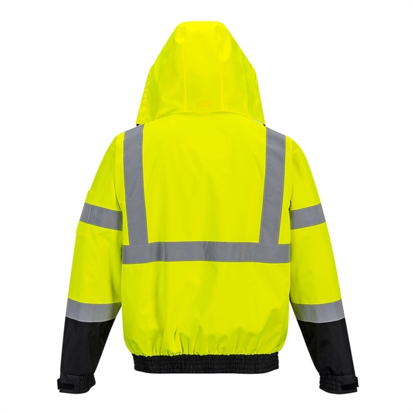 Premium High Vis Class 3 Bomber Jacket - Premium High Vis Class 3 Bomber Jacket - Image 4 of 5