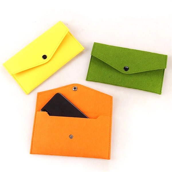 Wool Felt Phone Pouch - Wool Felt Phone Pouch - Image 2 of 3
