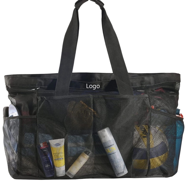 Mesh Beach Tote Bag - Mesh Beach Tote Bag - Image 0 of 6