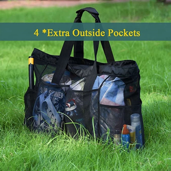 Mesh Beach Tote Bag - Mesh Beach Tote Bag - Image 2 of 6