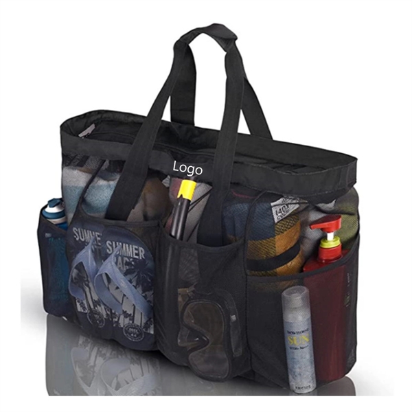Mesh Beach Tote Bag - Mesh Beach Tote Bag - Image 4 of 6