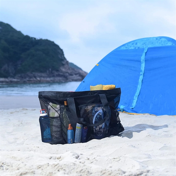 Mesh Beach Tote Bag - Mesh Beach Tote Bag - Image 6 of 6