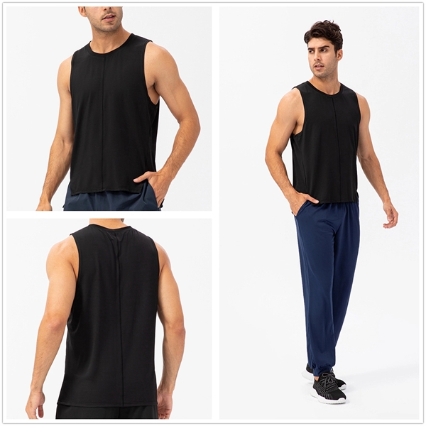 Men's Muscle Shirts Sleeveless Gym Workout Tank Top - Men's Muscle Shirts Sleeveless Gym Workout Tank Top - Image 3 of 4