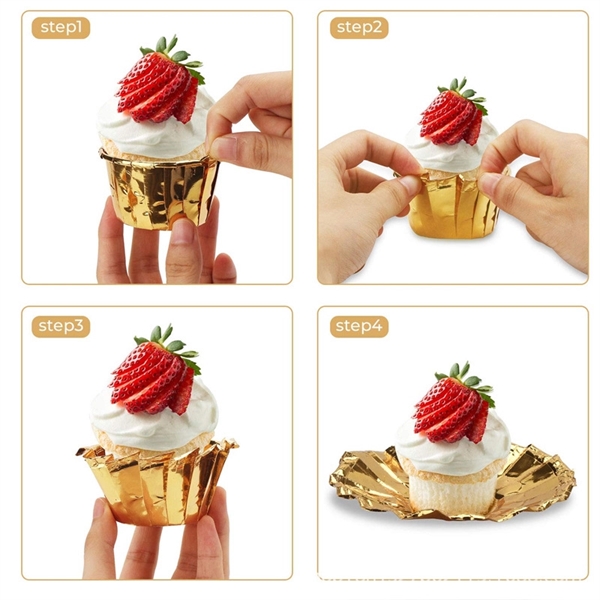 Foil Cupcake Wrappers - Foil Cupcake Wrappers - Image 3 of 3