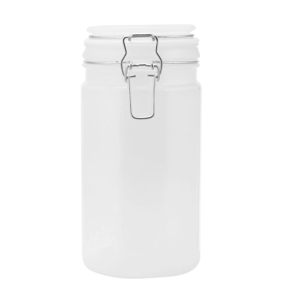 34 oz. Air Tight Frosted Glass Storage Jars - 34 oz. Air Tight Frosted Glass Storage Jars - Image 1 of 1