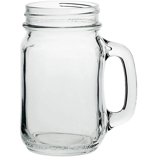 16 oz. Mason Drinking Jars with Handles - 16 oz. Mason Drinking Jars with Handles - Image 1 of 7