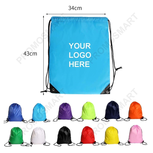 Solid Color Drawstring Backpack - Solid Color Drawstring Backpack - Image 0 of 2