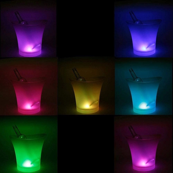 5L Plastic LED Ice Bucket - 5L Plastic LED Ice Bucket - Image 3 of 4