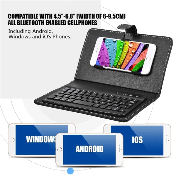 Wireless Phone Bluetooth Keyboard And Case - Wireless Phone Bluetooth Keyboard And Case - Image 1 of 5