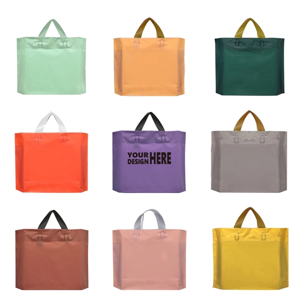 Custom Plastic Grocery Bag Tote - Custom Plastic Grocery Bag Tote - Image 0 of 0