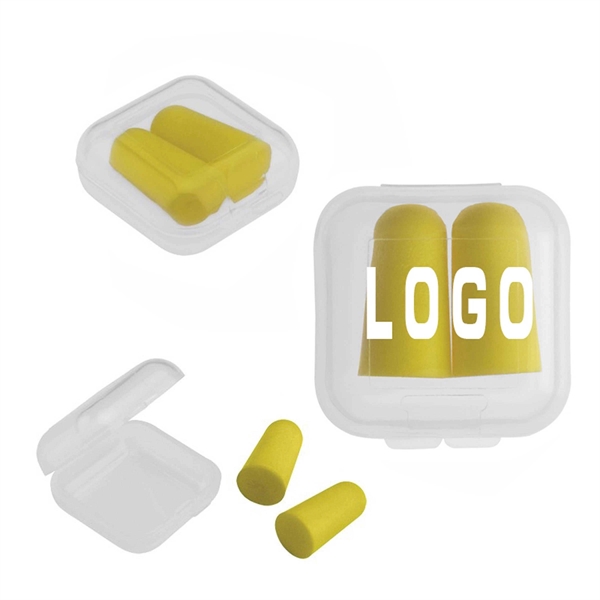 Soft Foam Earplugs with Case - Soft Foam Earplugs with Case - Image 0 of 0