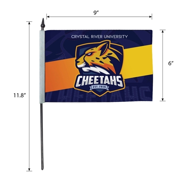 DisplaySplash 9" x 6" Hand Flag - DisplaySplash 9" x 6" Hand Flag - Image 0 of 1