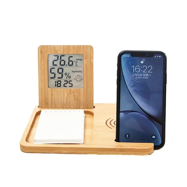 Multifunction Phone Stand with Wireless Charger and Clock - Multifunction Phone Stand with Wireless Charger and Clock - Image 0 of 0