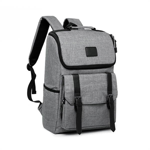 Retro Travel Laptop Backpack - Retro Travel Laptop Backpack - Image 1 of 3