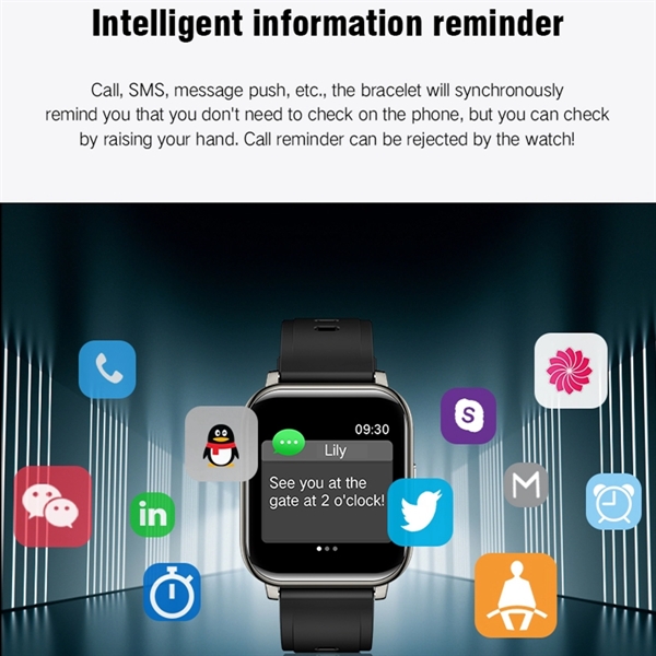 Full Touch Screen Smart Watch with Fitness Tracker - Full Touch Screen Smart Watch with Fitness Tracker - Image 1 of 4