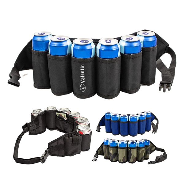 Adjustable 6 Pack Beer Belt Holder - Adjustable 6 Pack Beer Belt Holder - Image 0 of 1