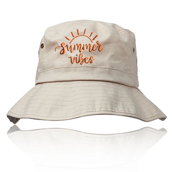 Lightweight Cotton Bucket Hat - Lightweight Cotton Bucket Hat - Image 4 of 11