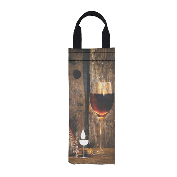 6" W X 16" H Canvas Wine Bag - 6" W X 16" H Canvas Wine Bag - Image 0 of 1