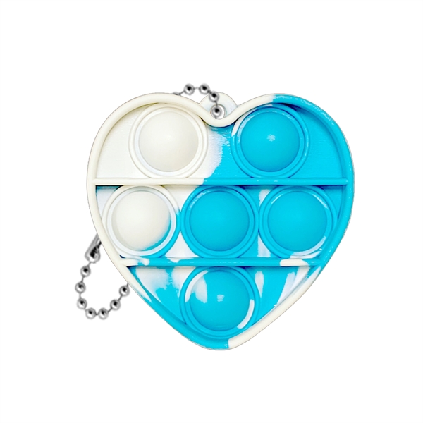 Mini Heart Push Pop Bubble Keychain - Mini Heart Push Pop Bubble Keychain - Image 11 of 11