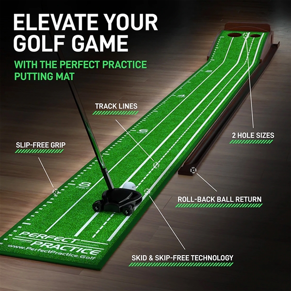 Perfect Practice Putting Mat - Standard Edition 9.6" FT - Perfect Practice Putting Mat - Standard Edition 9.6" FT - Image 8 of 14