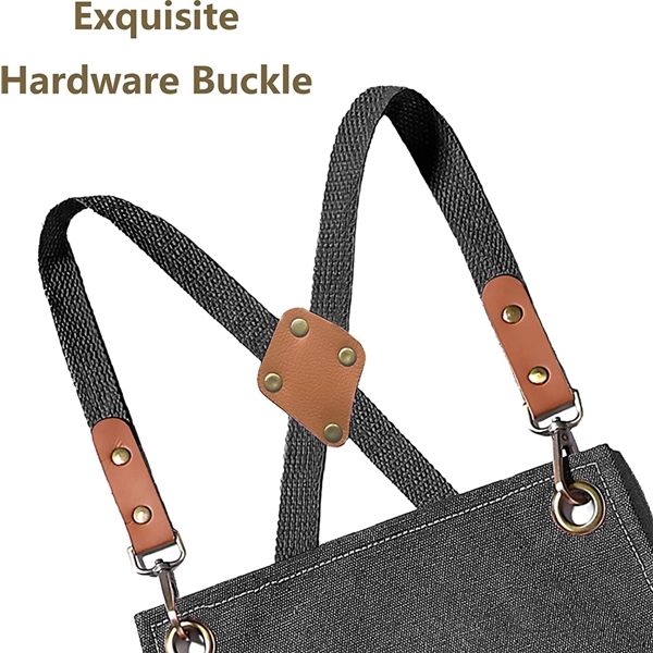 Chef Apron For Men Women With Large Pocket - Chef Apron For Men Women With Large Pocket - Image 5 of 6