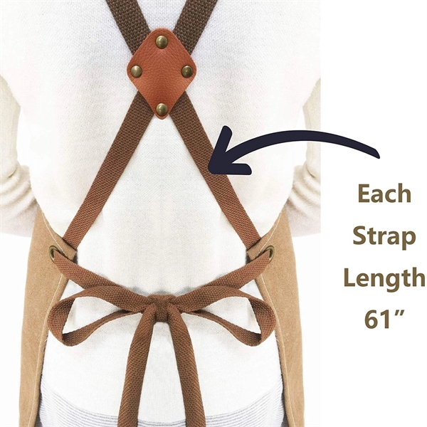 Chef Apron For Men Women With Large Pocket - Chef Apron For Men Women With Large Pocket - Image 6 of 6