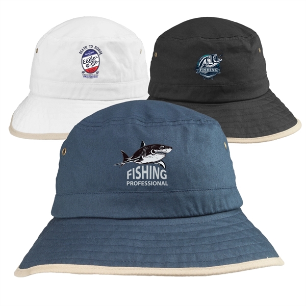 Lightweight Cotton Bucket Hat - Lightweight Cotton Bucket Hat - Image 0 of 12