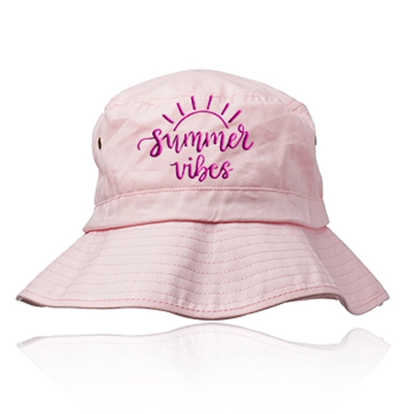 Lightweight Cotton Bucket Hat - Lightweight Cotton Bucket Hat - Image 7 of 12