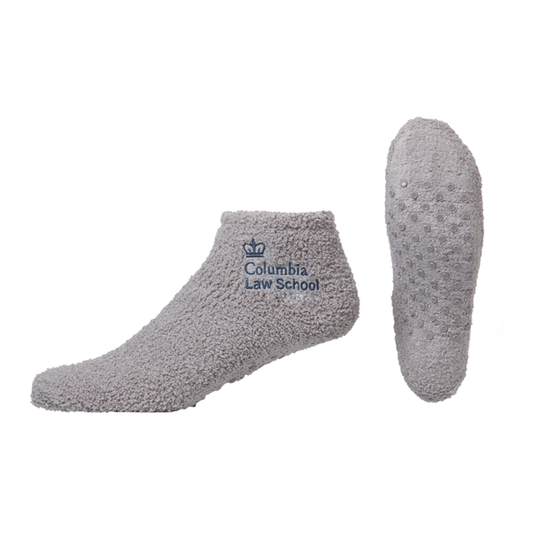 Fuzzy Footie Tread Socks with Slip Resistant Grippers - Fuzzy Footie Tread Socks with Slip Resistant Grippers - Image 0 of 18