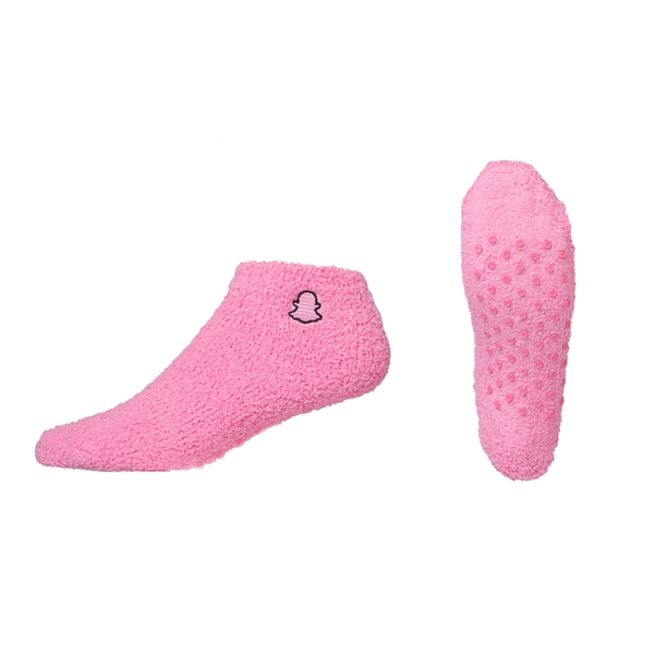 Fuzzy Footie Tread Socks with Slip Resistant Grippers - Fuzzy Footie Tread Socks with Slip Resistant Grippers - Image 1 of 18