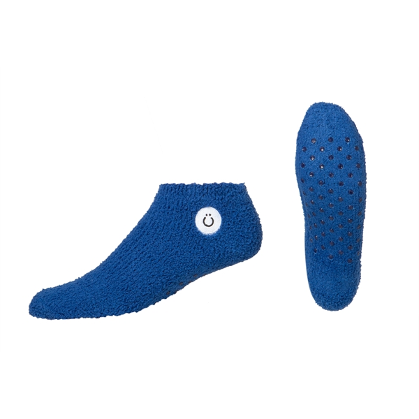 Fuzzy Footie Tread Socks with Slip Resistant Grippers - Fuzzy Footie Tread Socks with Slip Resistant Grippers - Image 2 of 18