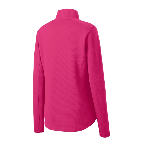 Sport-Tek Women's Sport-Wick Textured 1/4-Zip Pullover. - Sport-Tek Women's Sport-Wick Textured 1/4-Zip Pullover. - Image 10 of 29