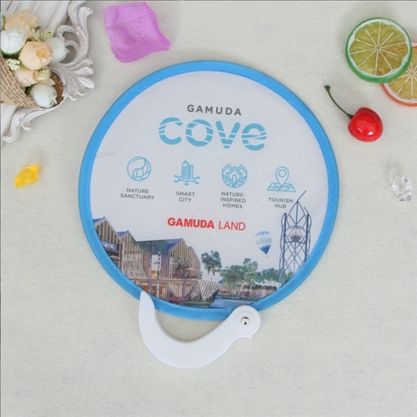 7.8" Pop Up Round Foldable Frisbee Fan - 7.8" Pop Up Round Foldable Frisbee Fan - Image 2 of 3