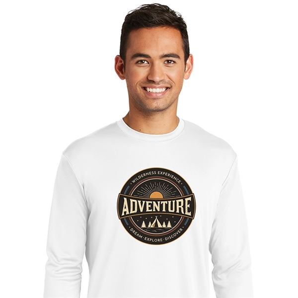 Spot Sub on Men's Long Sleeve Athletic Tee - Spot Sub on Men's Long Sleeve Athletic Tee - Image 0 of 11