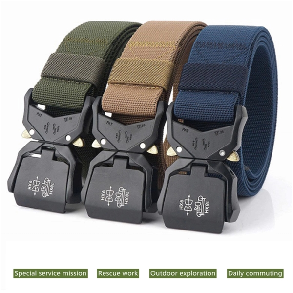 Tactical Belt Military Hiking Rigger 1.5" Nylon Web - Tactical Belt Military Hiking Rigger 1.5" Nylon Web - Image 1 of 4
