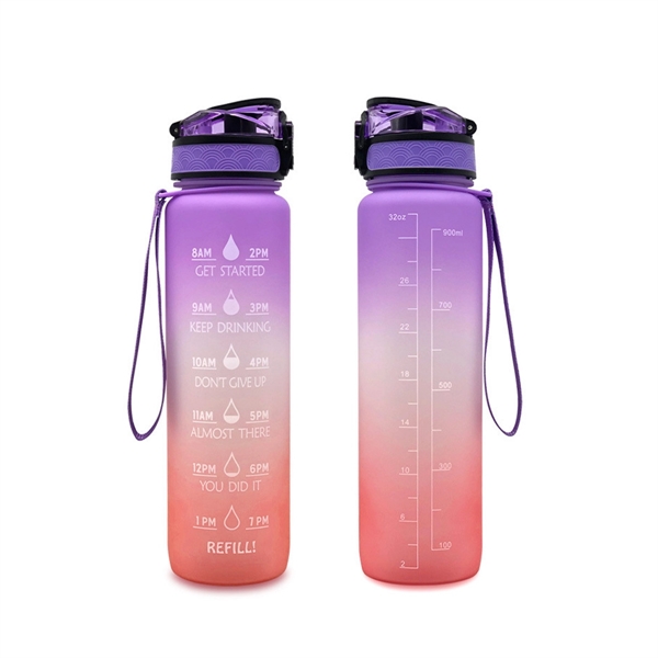 Large Water Bottle W/ Time Marker - Large Water Bottle W/ Time Marker - Image 2 of 2