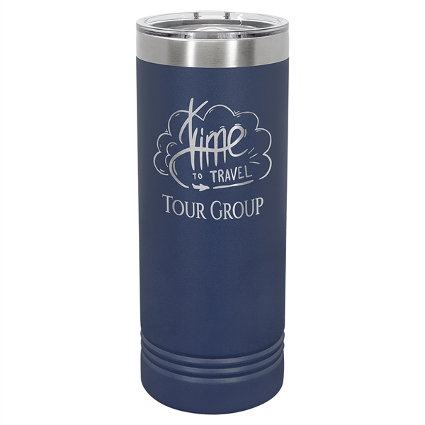 Polar Camel 22 oz. Skinny Tumbler with Slider Lid - Polar Camel 22 oz. Skinny Tumbler with Slider Lid - Image 6 of 16