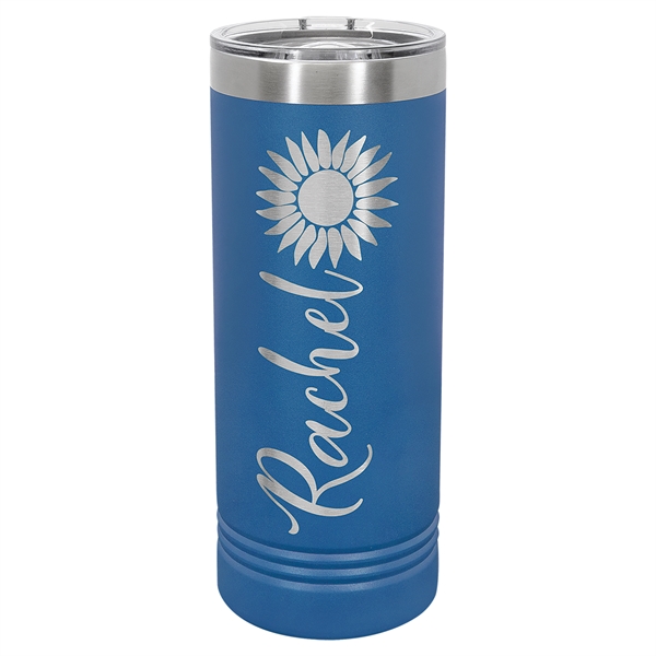Polar Camel 22 oz. Skinny Tumbler with Slider Lid - Polar Camel 22 oz. Skinny Tumbler with Slider Lid - Image 12 of 16