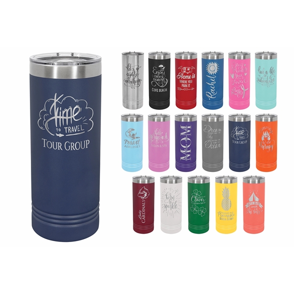 Polar Camel 22 oz. Skinny Tumbler with Slider Lid - Polar Camel 22 oz. Skinny Tumbler with Slider Lid - Image 0 of 16