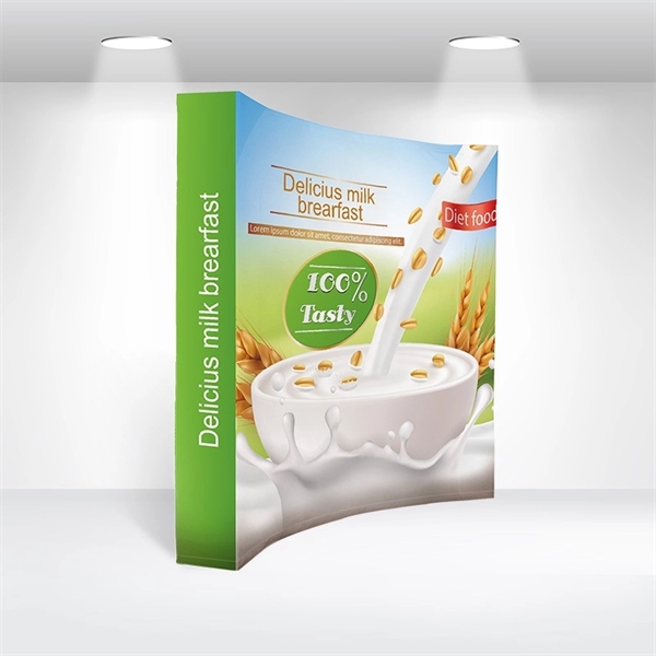 Replacement 8' Fabric Backdrop for curved pop-up - Replacement 8' Fabric Backdrop for curved pop-up - Image 0 of 1
