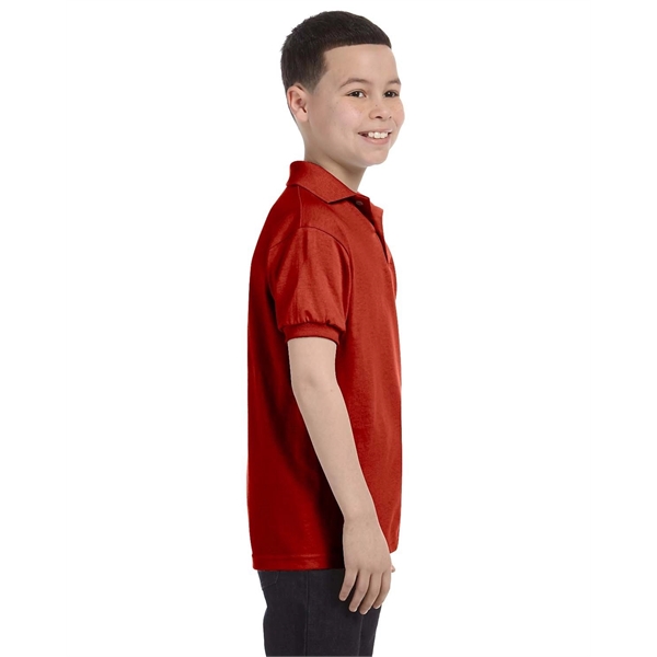 Hanes Youth EcoSmart® Jersey Knit Polo - Hanes Youth EcoSmart® Jersey Knit Polo - Image 5 of 62