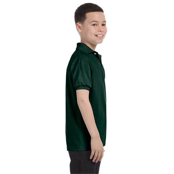 Hanes Youth EcoSmart® Jersey Knit Polo - Hanes Youth EcoSmart® Jersey Knit Polo - Image 6 of 62