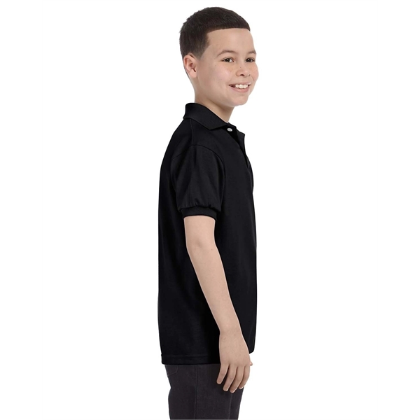 Hanes Youth EcoSmart® Jersey Knit Polo - Hanes Youth EcoSmart® Jersey Knit Polo - Image 9 of 62