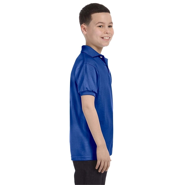 Hanes Youth EcoSmart® Jersey Knit Polo - Hanes Youth EcoSmart® Jersey Knit Polo - Image 11 of 62