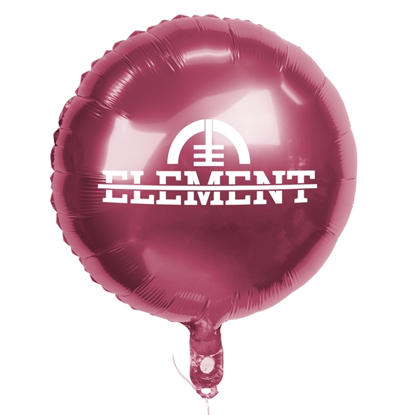 18" Circular Mylar Balloon 1 Color 1 Side - 18" Circular Mylar Balloon 1 Color 1 Side - Image 2 of 13
