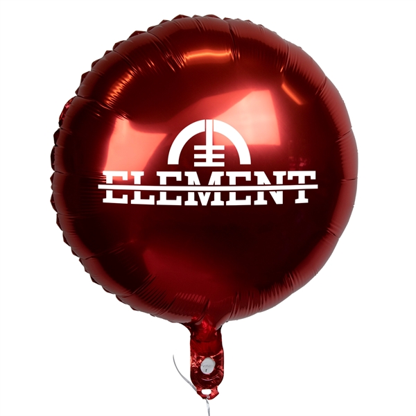18" Circular Mylar Balloon 1 Color 1 Side - 18" Circular Mylar Balloon 1 Color 1 Side - Image 6 of 13