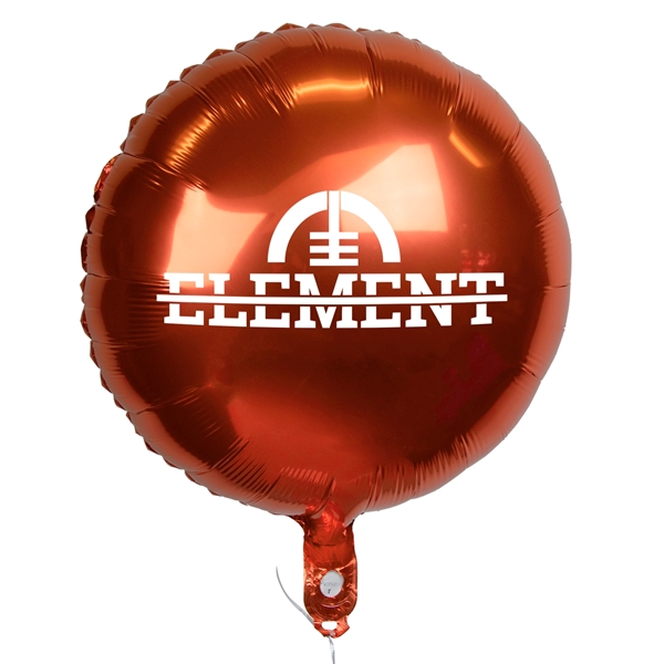 18" Circular Mylar Balloon 1 Color 1 Side - 18" Circular Mylar Balloon 1 Color 1 Side - Image 9 of 13