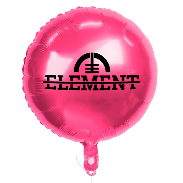 18" Circular Mylar Balloon 1 Color 1 Side - 18" Circular Mylar Balloon 1 Color 1 Side - Image 11 of 13