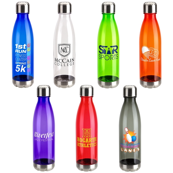 Bayside 25 oz Tritan® Bottle with Stainless Base and Cap - Bayside 25 oz Tritan® Bottle with Stainless Base and Cap - Image 0 of 6